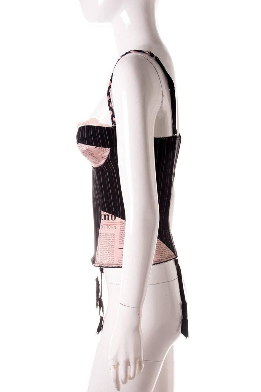 newspaper corset top