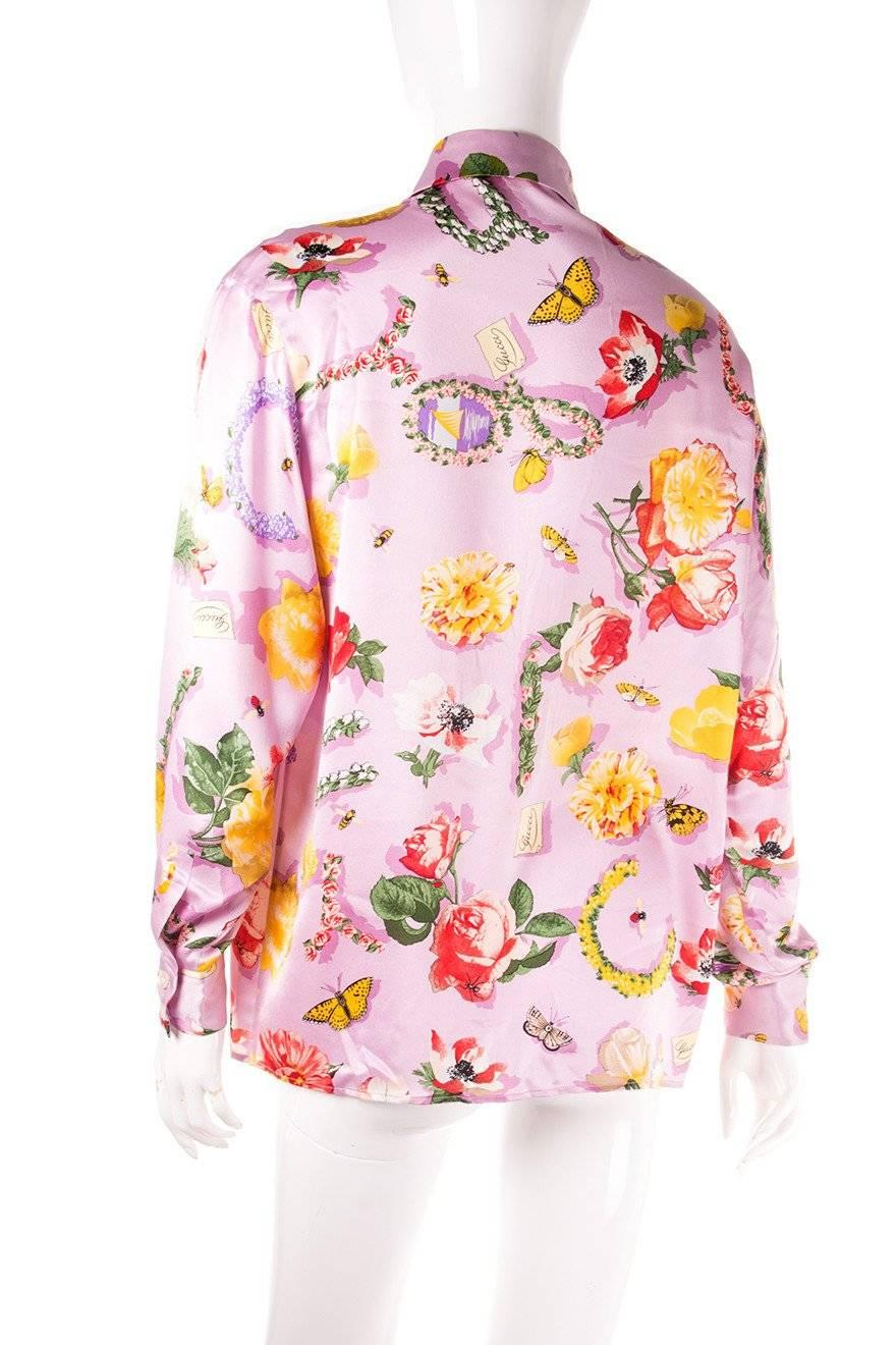 Gucci Tom Ford Silk Floral Top 1