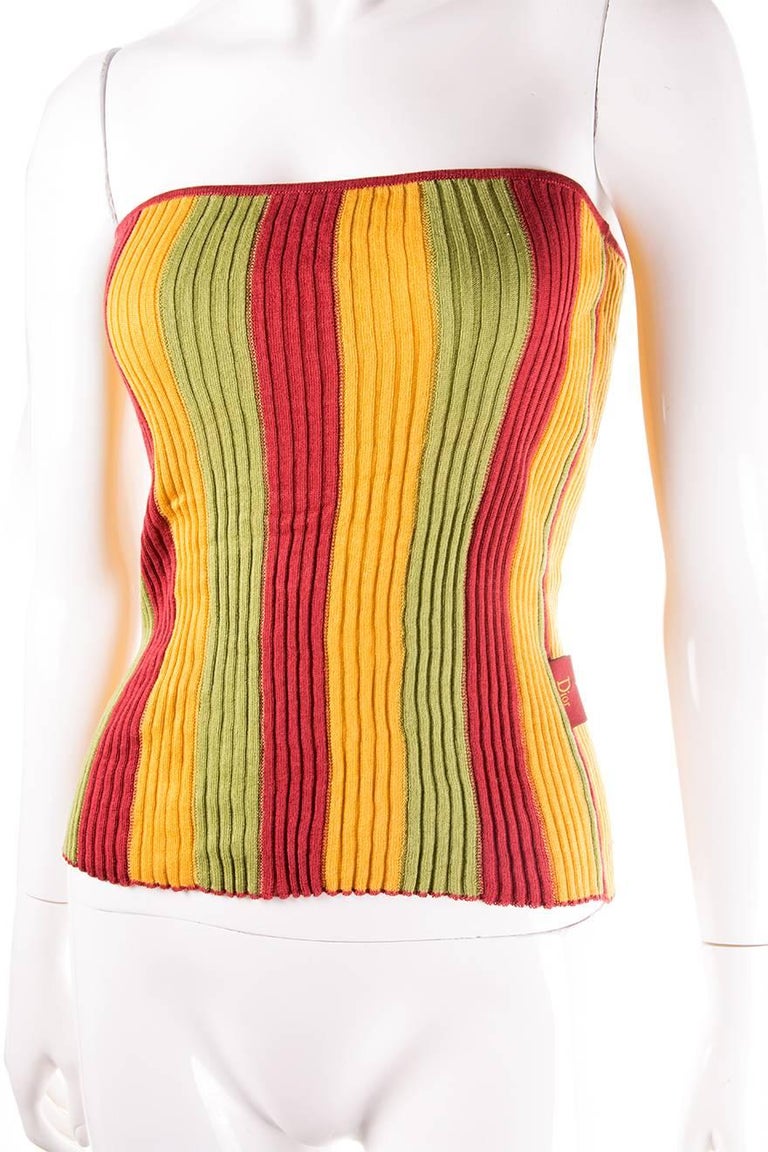 Jean Paul Gaultier Optical Illusion Striped Leopard Mesh Open Back Tattoo  Top For Sale at 1stDibs