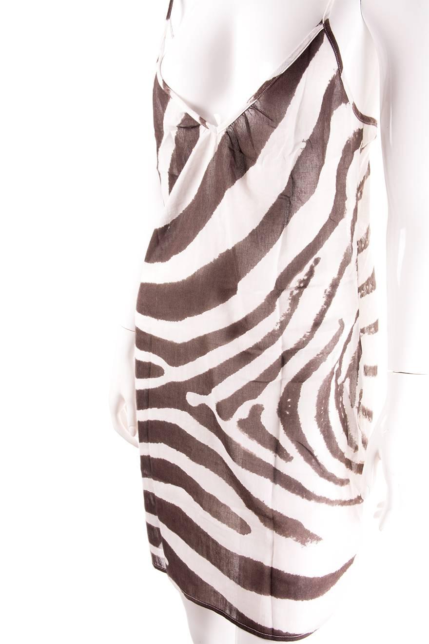 dolce and gabbana zebra dress