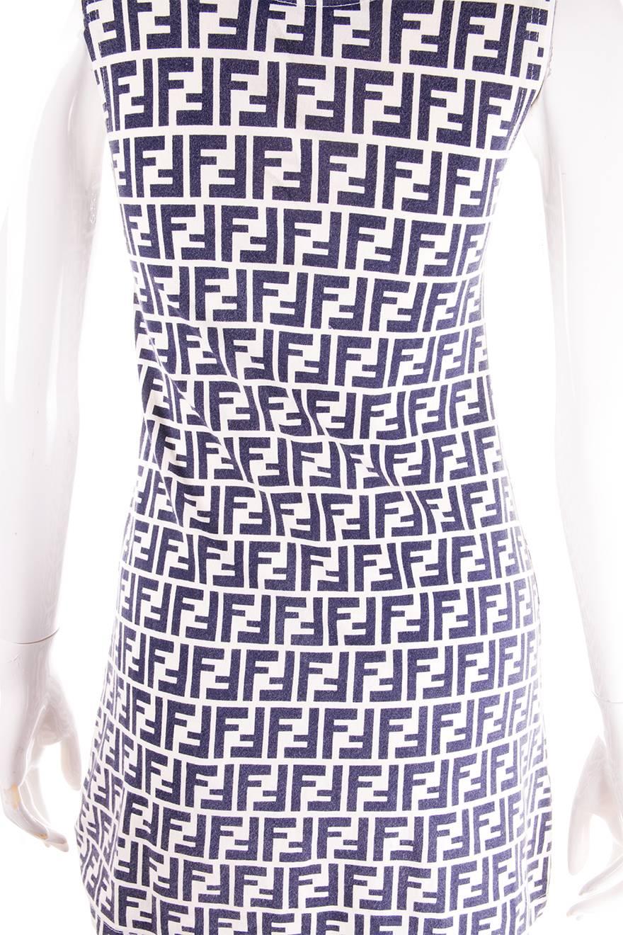 Women's Fendi Monogram Print Dress For Sale