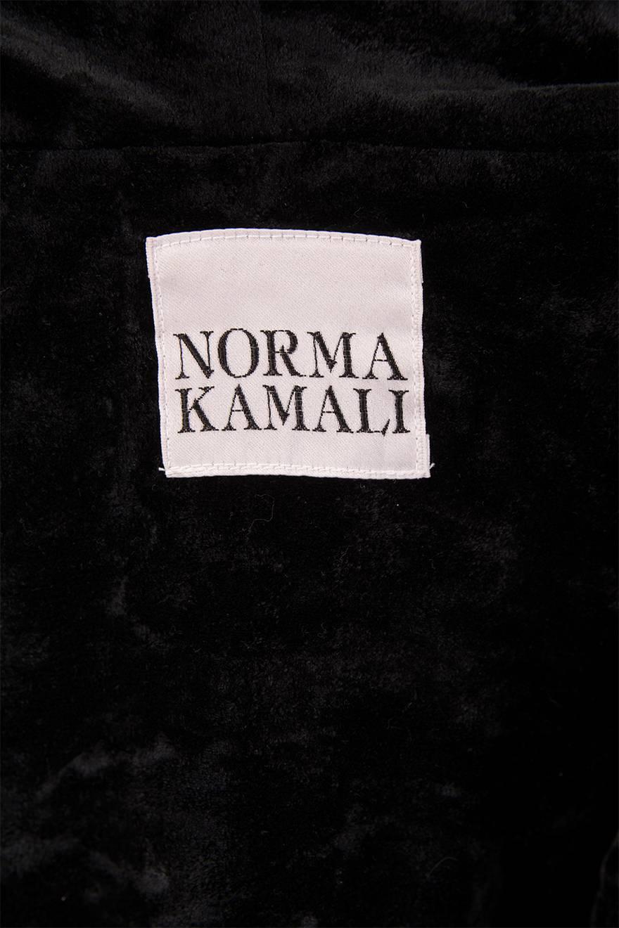Norma Kamali Crushed Velvet Cape Jacket 1