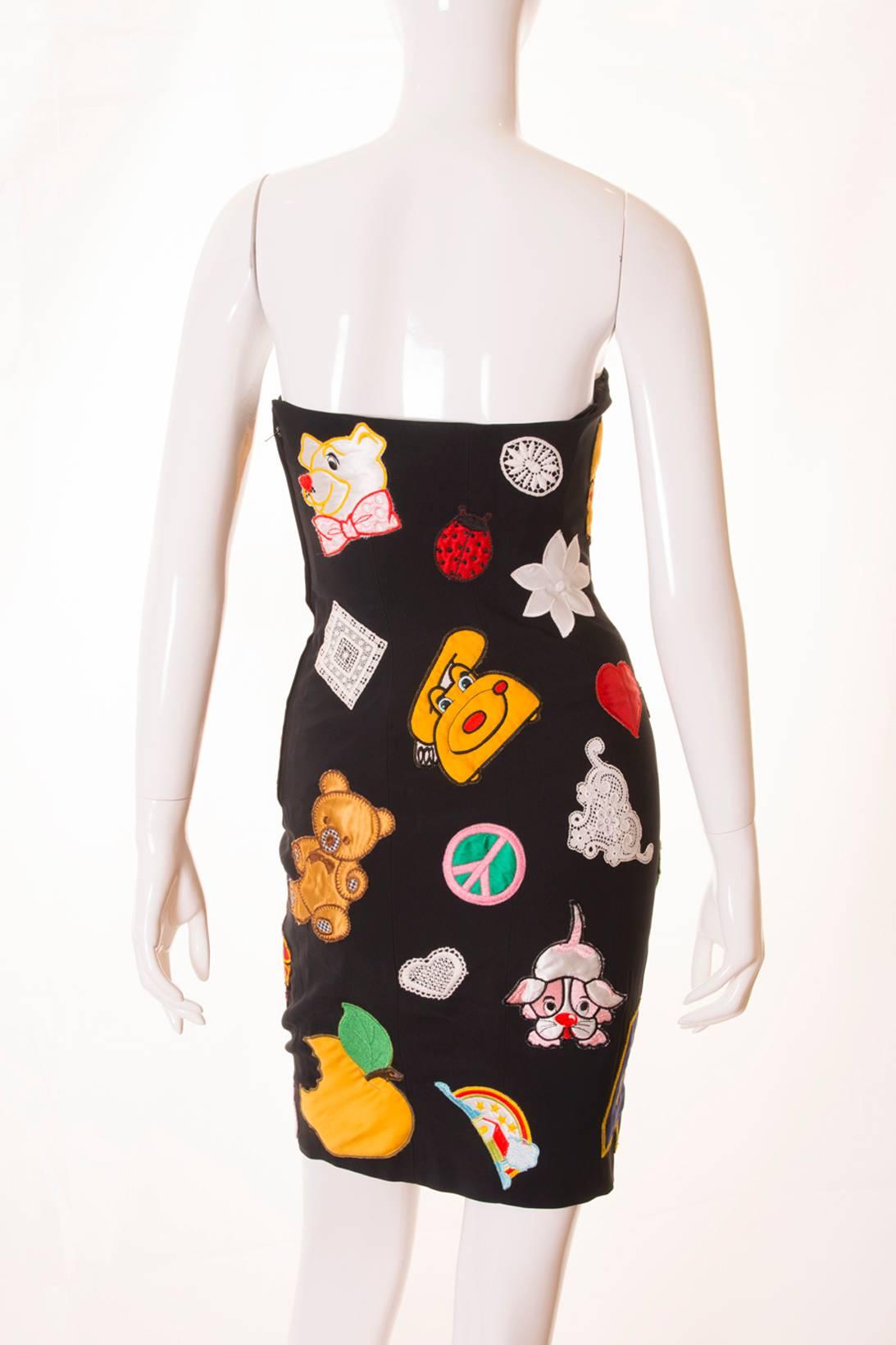 Documented Franco Moschino S/S 1988 Patch Dress 1