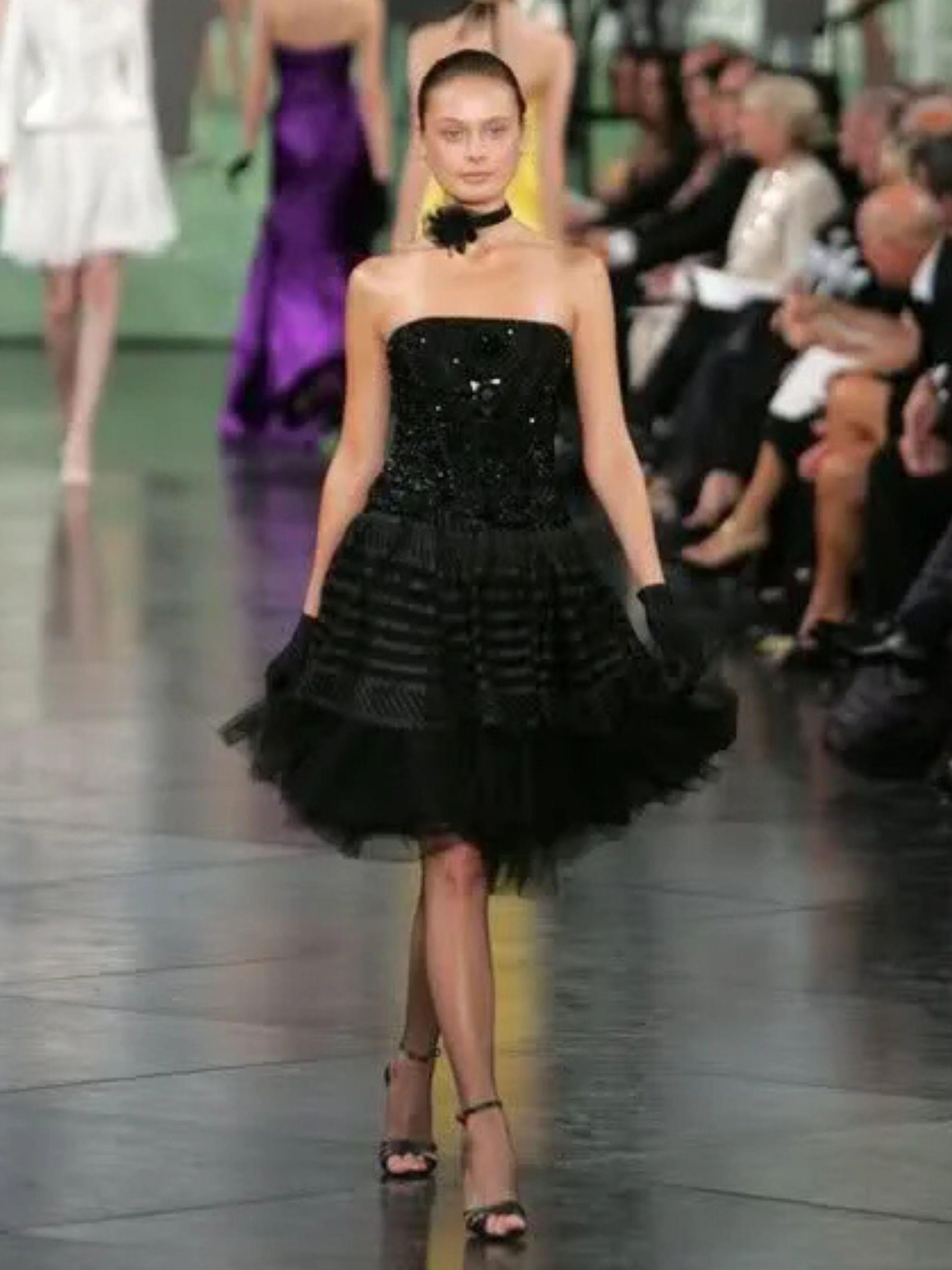 Printemps 2008 Collection Ralph Lauren Purple Label Bustier perlé Défilé n° 17 en vente
