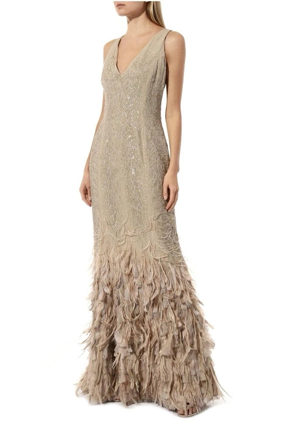 Ralph Lauren Feather One-of-a-Kind Gown, Special Occasion Collection'S, 2017 im Angebot 3