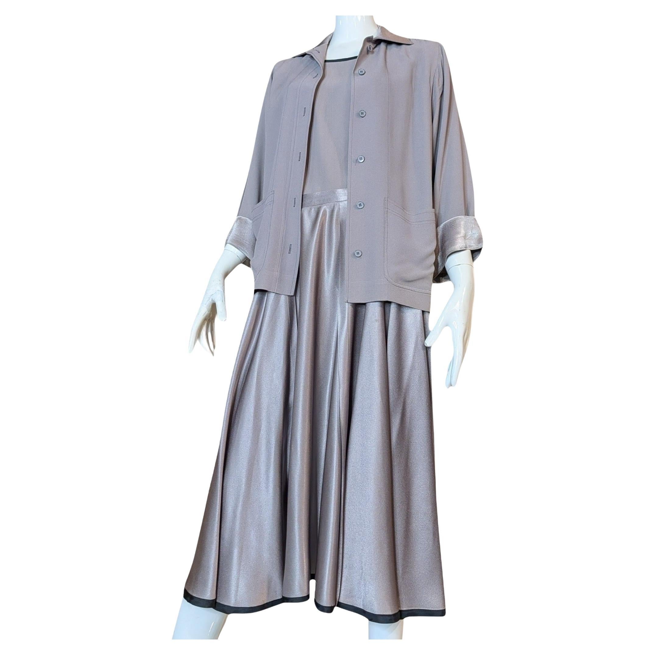 Yves Saint Laurent Rive Gauche Three Piece Skirt Set, Russian Collection 1976