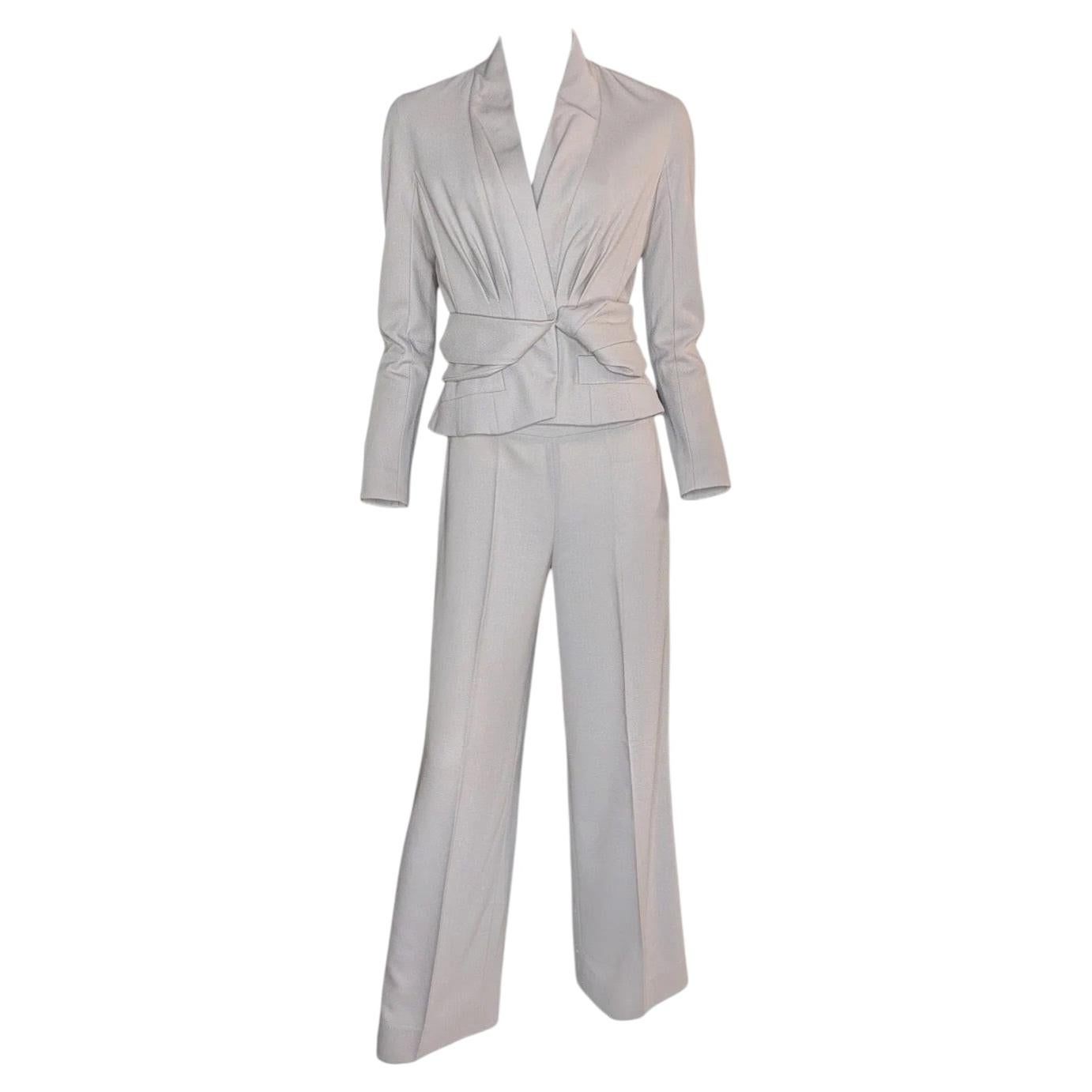 Christian Dior von John Galliano: Skulpturaler, taillierter Anzug mit Wickelgürtel, Ende der 1990er Jahre im Angebot