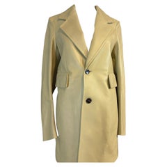 Bottega Veneta Curved Sleeve Leather Jacket in Fennel Seed, New WO Tags