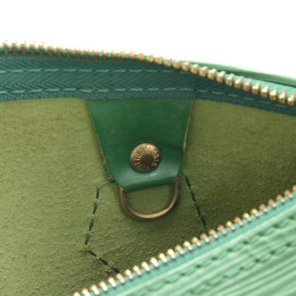Vintage Louis Vuitton Speedy 25 Green Epi Leather City Hand Bag 5