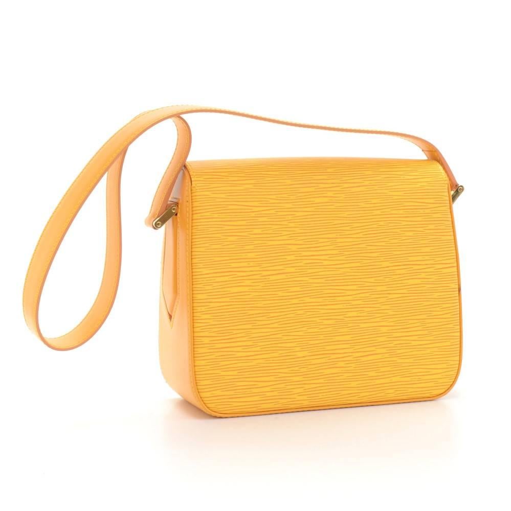 Louis Vuitton Bushi Yellow Epi Leather Shoulder Bag In Excellent Condition In Fukuoka, Kyushu