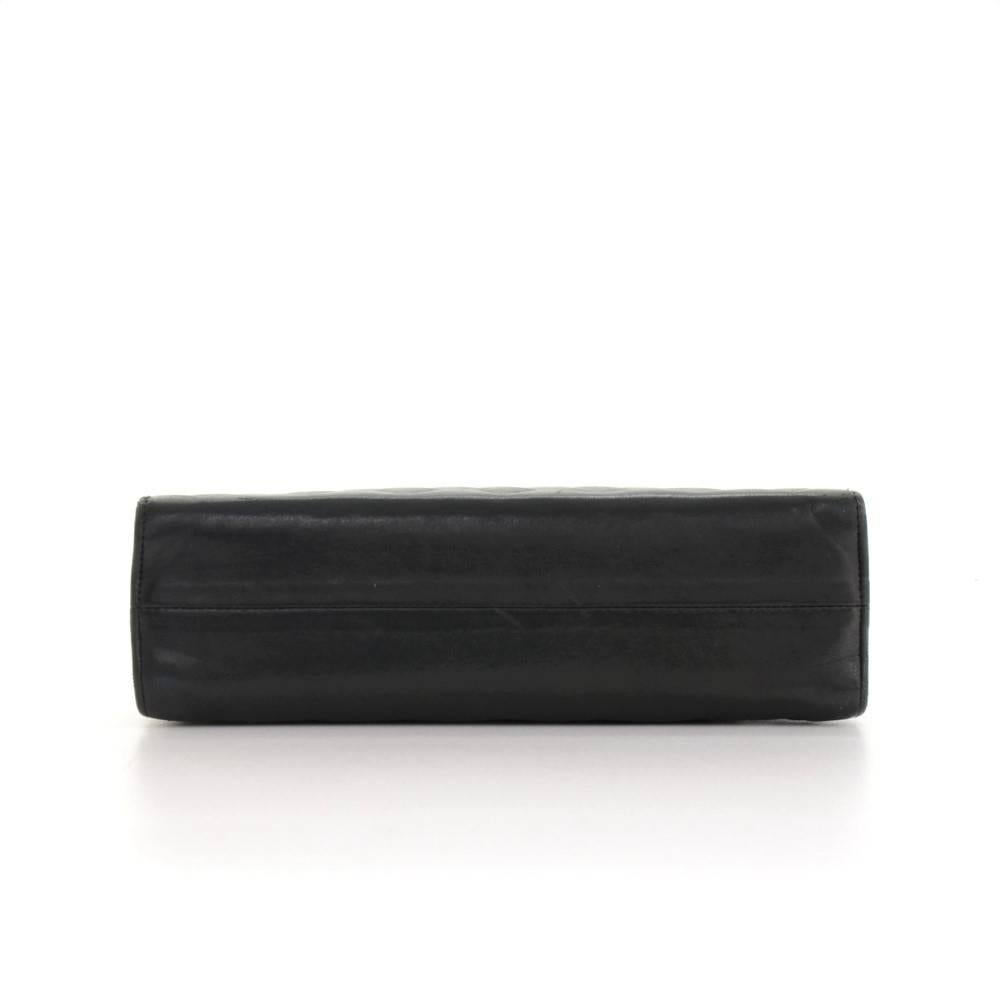 Vintage Chanel Black Quilted Leather Shoulder Mini Bag 2