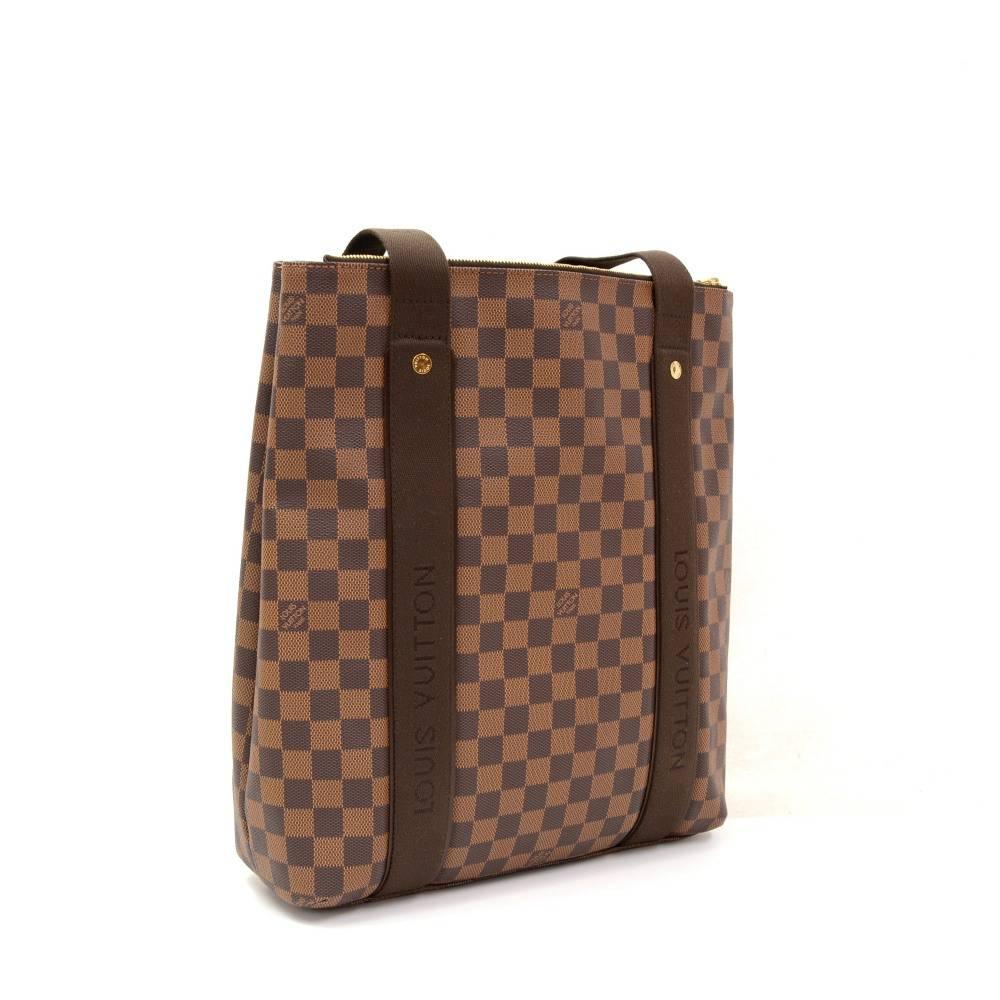 Brown Louis Vuitton Cabas De Beaubourg Ebene Damier Canvas Tote Hand Bag