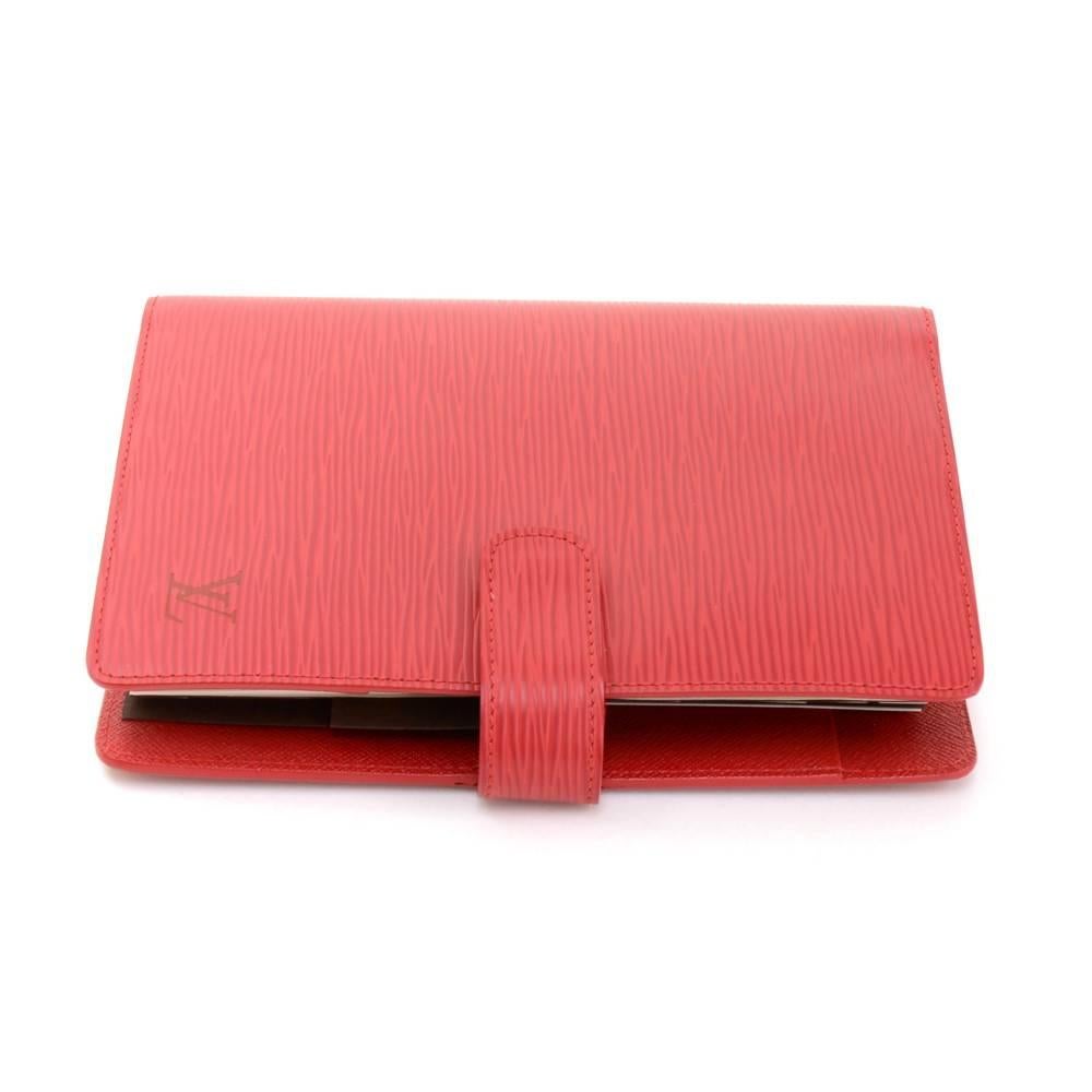 Louis Vuitton Agenda Functionnel MM Red Epi Leather Agenda Cover 2