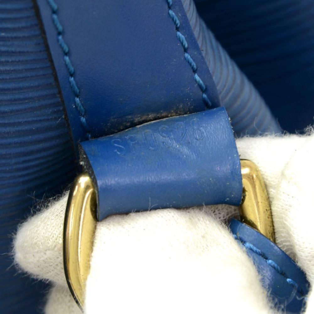Louis Vuitton Noe Large Blue Epi Leather Shoulder Bag 5