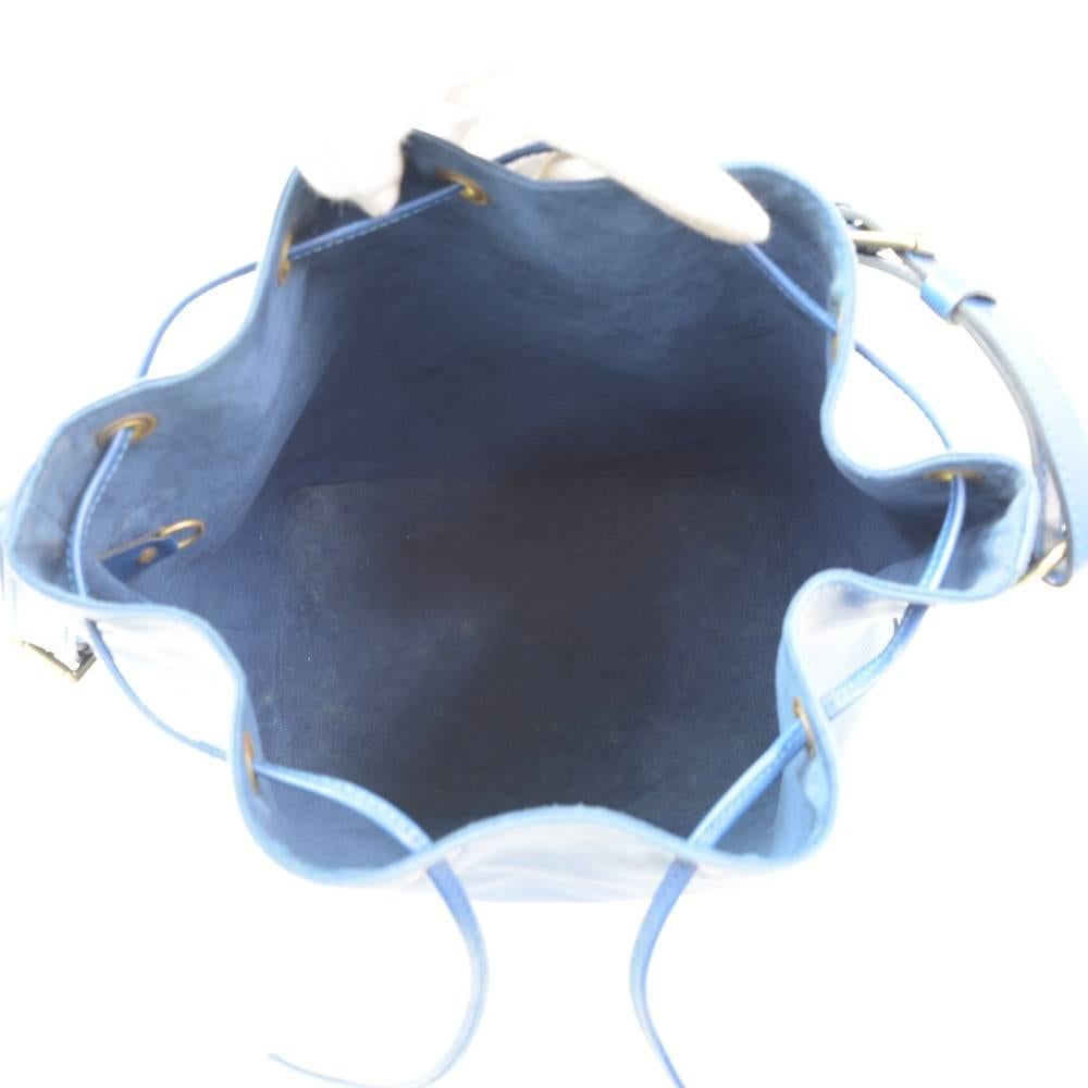 Louis Vuitton Noe Large Blue Epi Leather Shoulder Bag 6