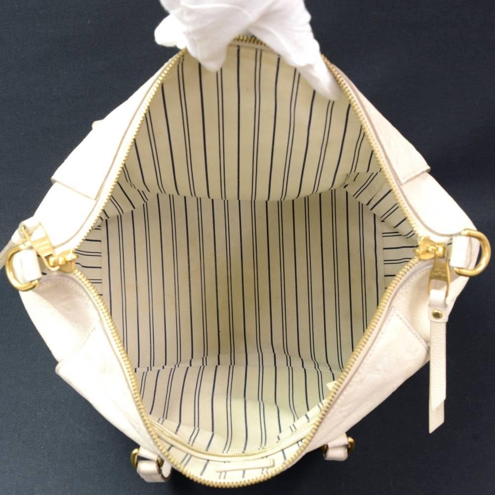 Louis Vuitton Lumineuse PM White Orient Empreinte Leather 2way Bag 5
