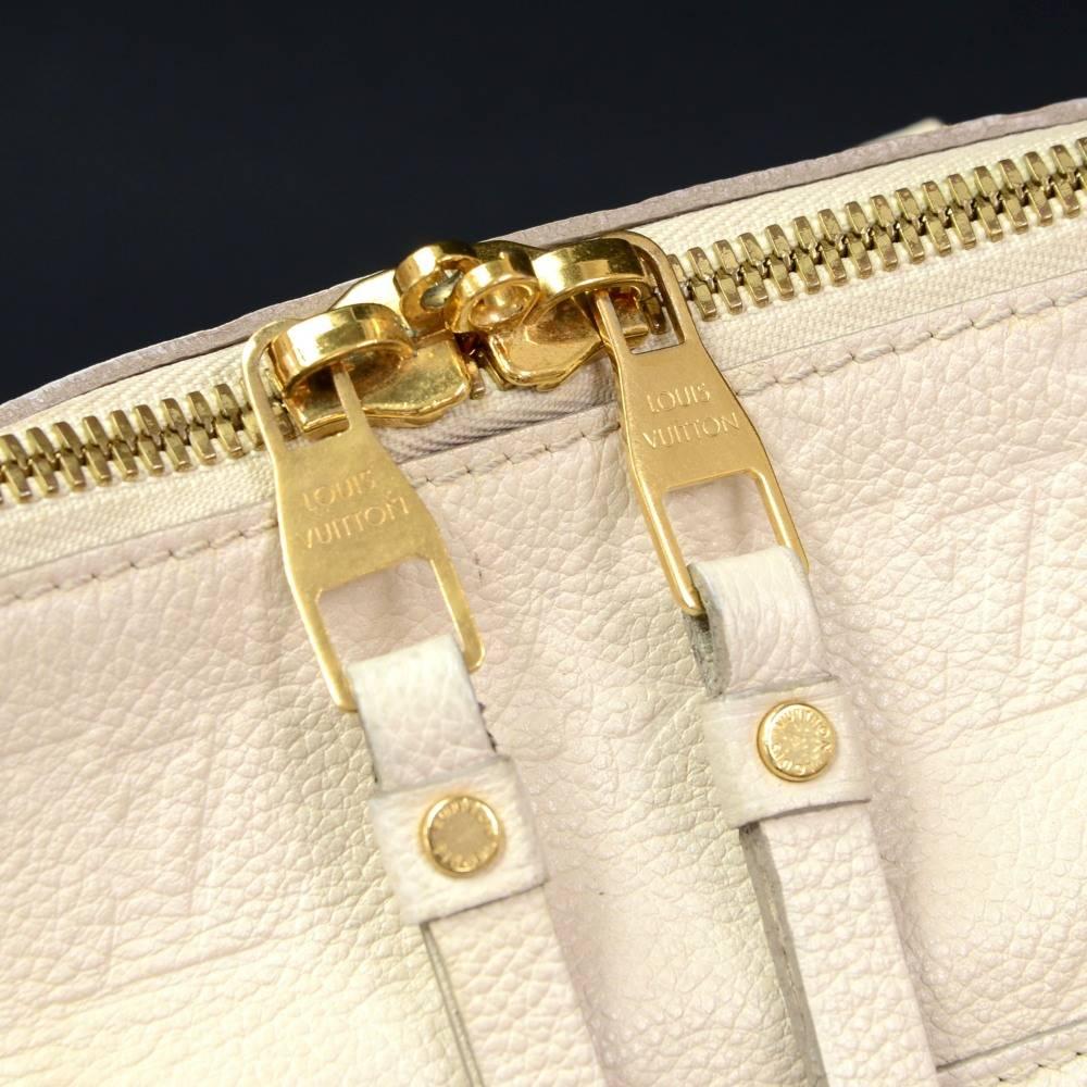Louis Vuitton Lumineuse PM White Orient Empreinte Leather 2way Bag 3