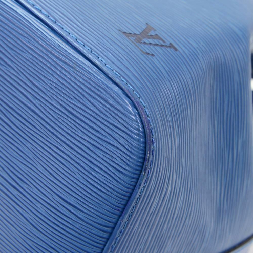 Vintage Louis Vuitton Petit Noe Blue Epi Leather Shoulder Bag 4