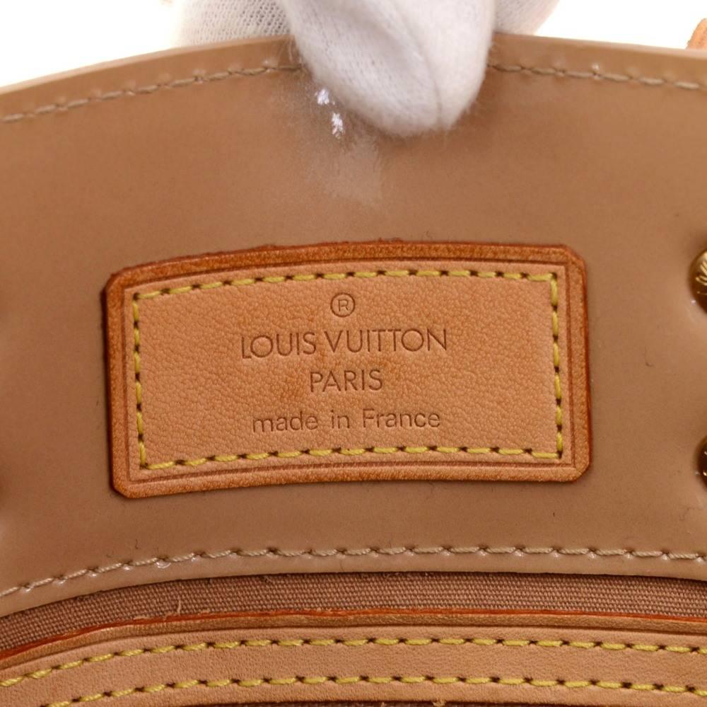 Louis Vuitton Reade PM Brown Noisette Vernis Leather Hand Bag 3