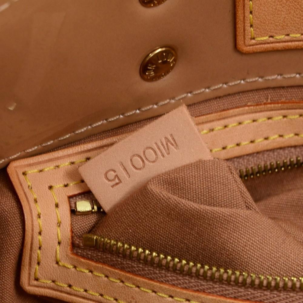 Louis Vuitton Reade PM Brown Noisette Vernis Leather Hand Bag 4