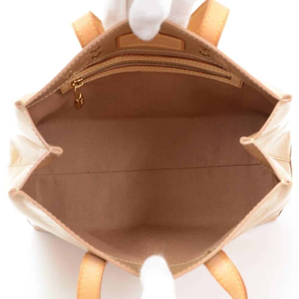 Louis Vuitton Reade PM Brown Noisette Vernis Leather Hand Bag 5