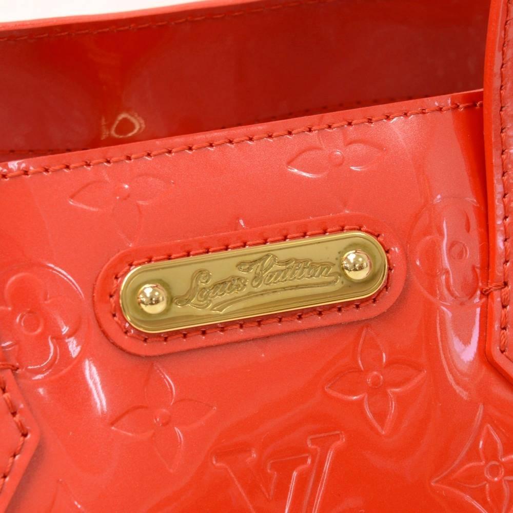 Louis Vuitton Willshire Red Vernis Leather Hand Bag For Sale 3