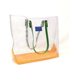 Louis Vuitton Cabas Brazil 500 Anos Clear Vinyl  x Leather XL Shoulder Tote Bag