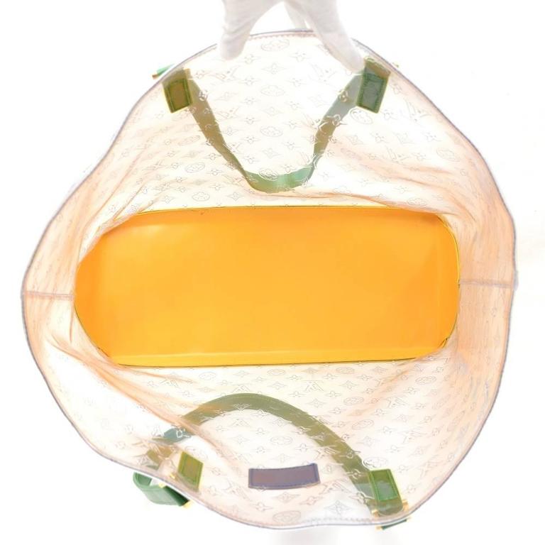 Louis Vuitton Cabas Brazil 500 Anos Clear Vinyl x Leather XL 