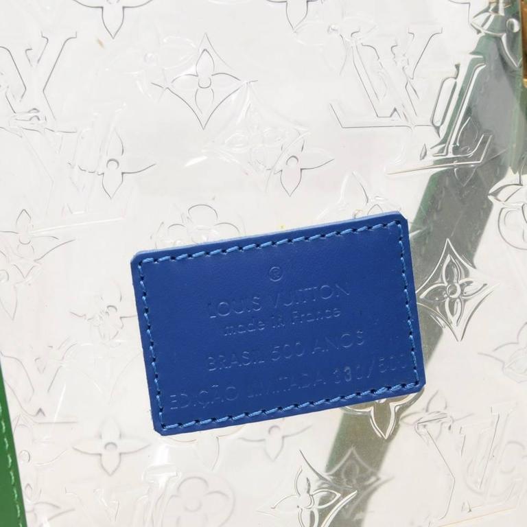 Louis Vuitton Cabas Brazil 500 Anos Clear Vinyl x Leather XL 