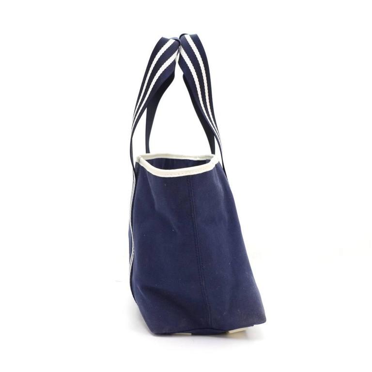 Chanel Tennis Sports Line Navy x White Canvas Tote Hand Bag at 1stDibs