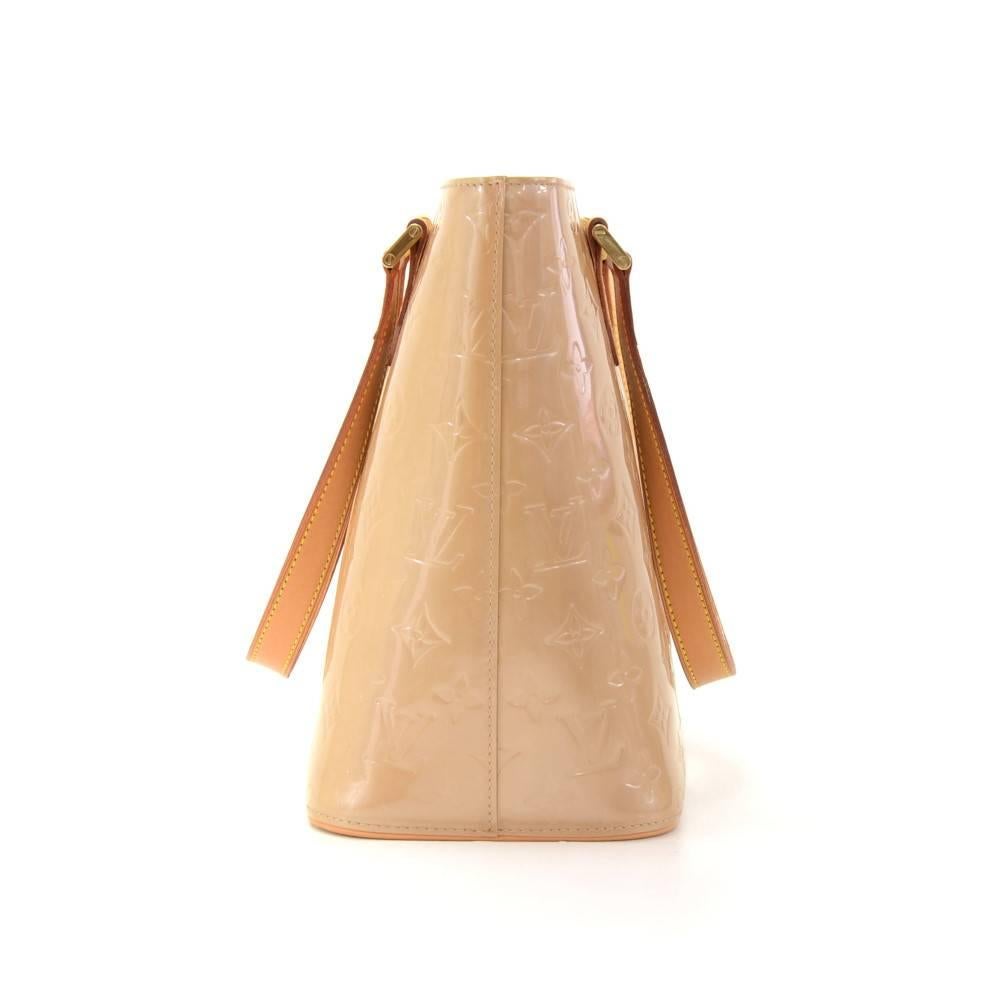 Women's or Men's Louis Vuitton Houston Brown Noisette Vernis Leather Shoulder Bag