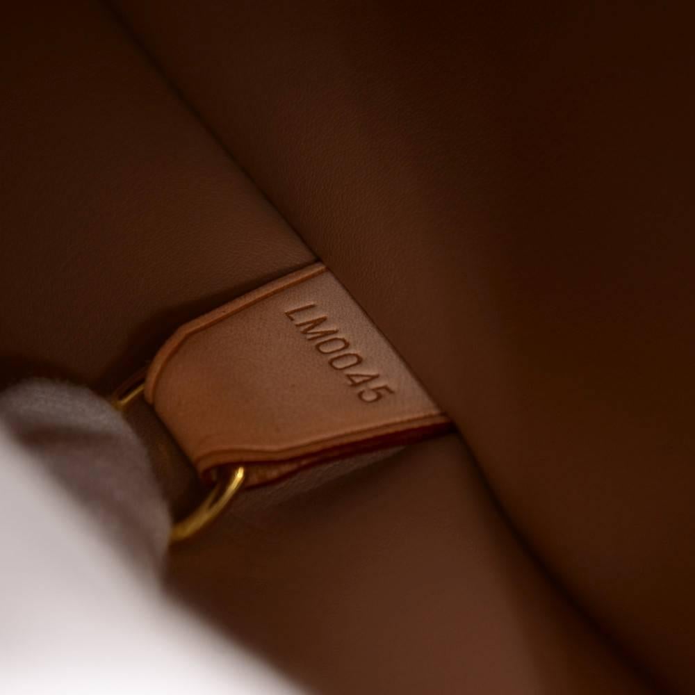 Louis Vuitton Houston Brown Noisette Vernis Leather Shoulder Bag 3