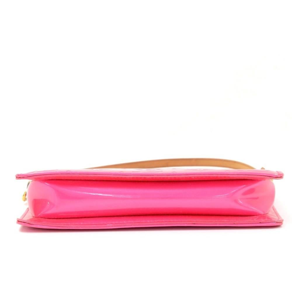 Louis Vuitton Lexington Pink Fuchsia Vernis Leather Hand Bag 1