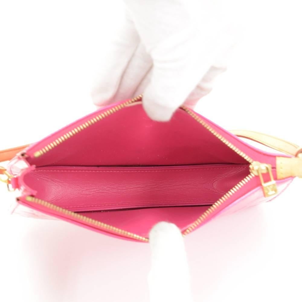 Louis Vuitton Lexington Pink Fuchsia Vernis Leather Hand Bag 6