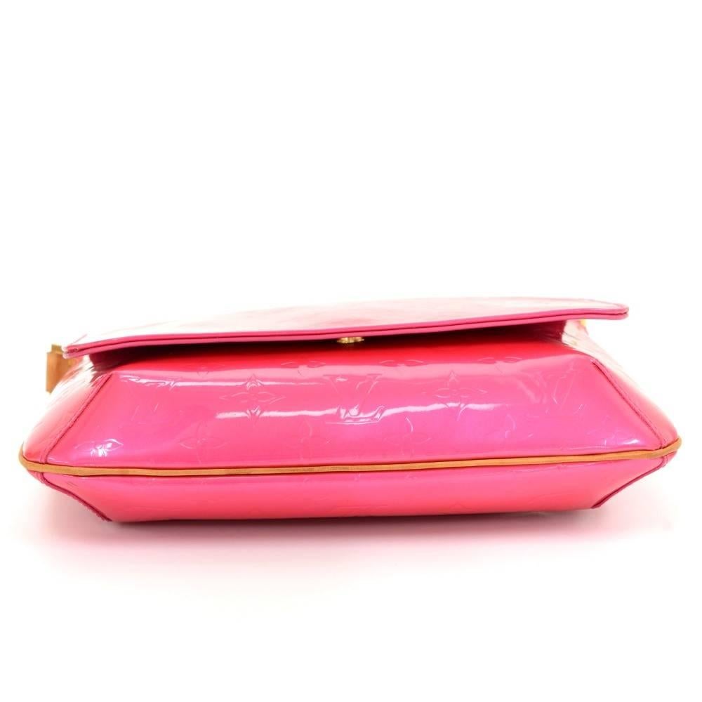 Louis Vuitton Thompson Street Pink Fuchsia Vernis Leather Shoulder Bag 1