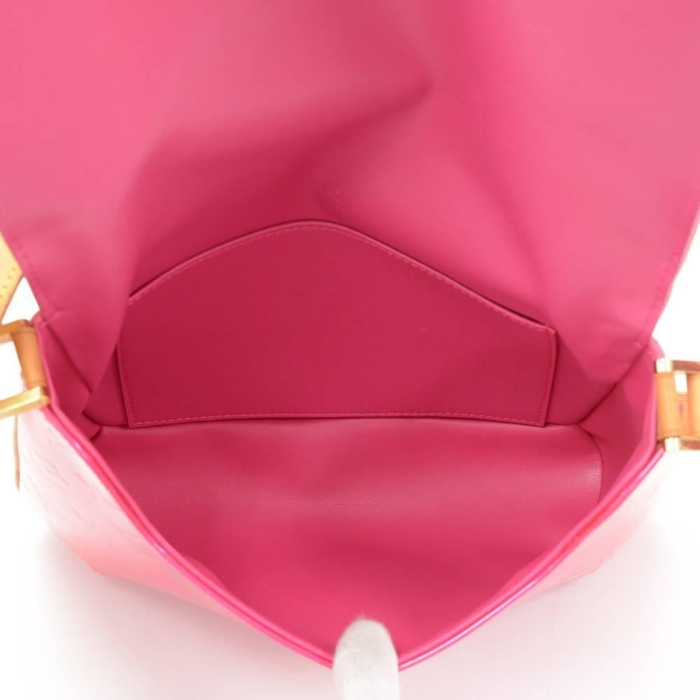 Louis Vuitton Thompson Street Pink Fuchsia Vernis Leather Shoulder Bag 5