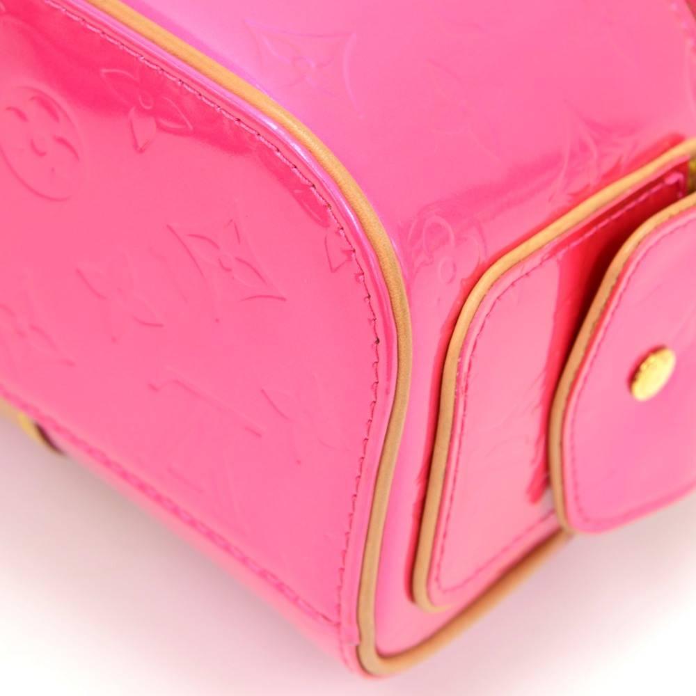 Louis Vuitton Sullivan Horizontal GM Pink Fuchsia Vernis Leather Hand Bag 3