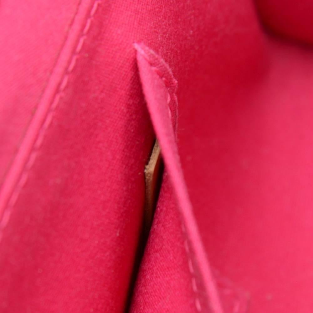 Louis Vuitton Sullivan Horizontal GM Pink Fuchsia Vernis Leather Hand Bag 5