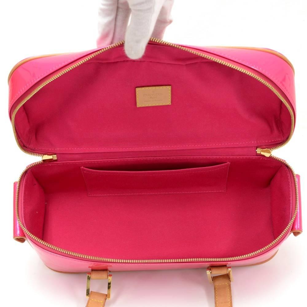 Louis Vuitton Sullivan Horizontal GM Pink Fuchsia Vernis Leather Hand Bag 6