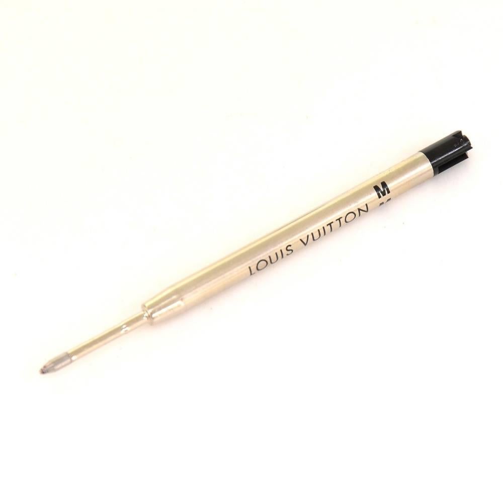 Women's or Men's Louis Vuitton Doc laque Silver Tone x Black Ball Point Pen