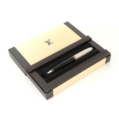 Louis Vuitton Doc laque Silver Tone x Black Ball Point Pen