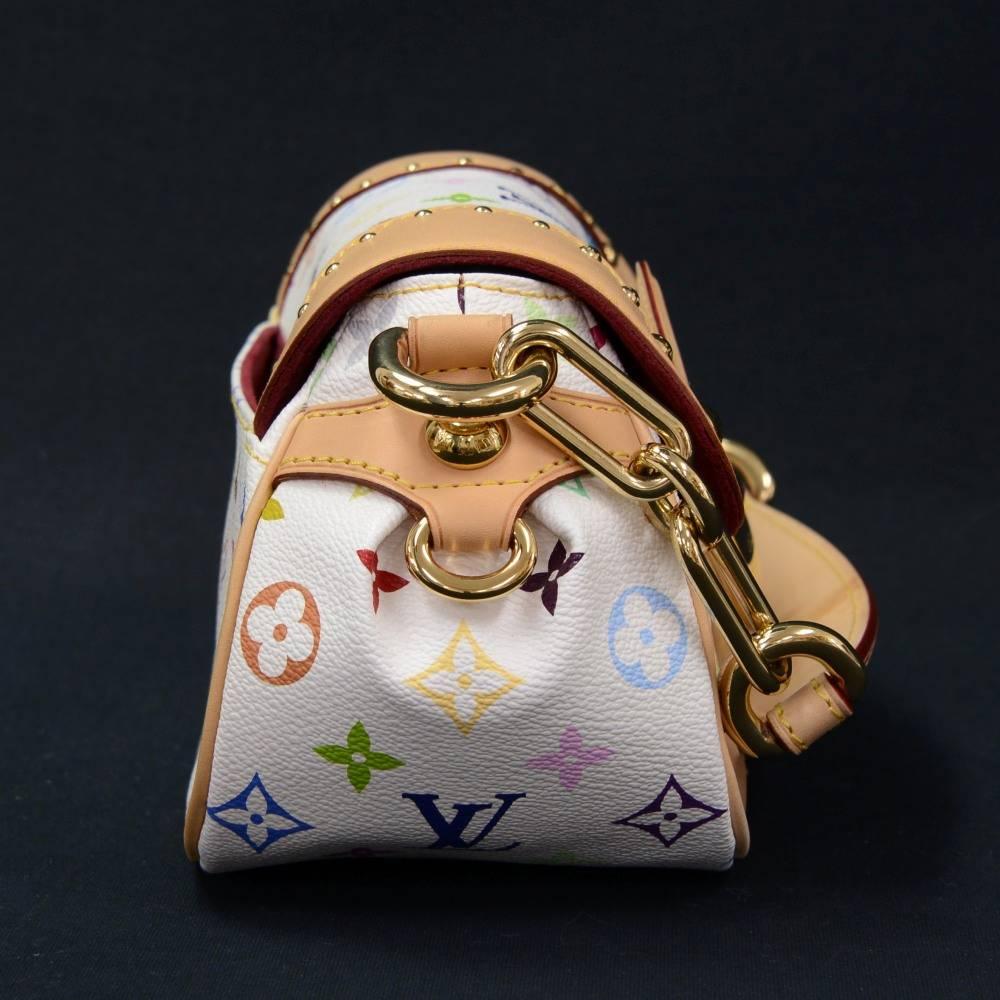 De las mujeres Bolso de mano Louis Vuitton Marilyn Blanco Multicolor Monograma Lienzo