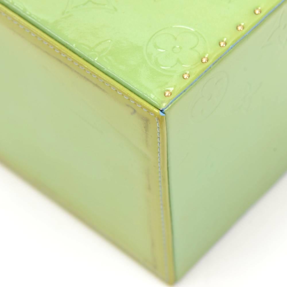 Louis Vuitton Bleeker Green Vernis Leather Cosmetic Case HandBag 1