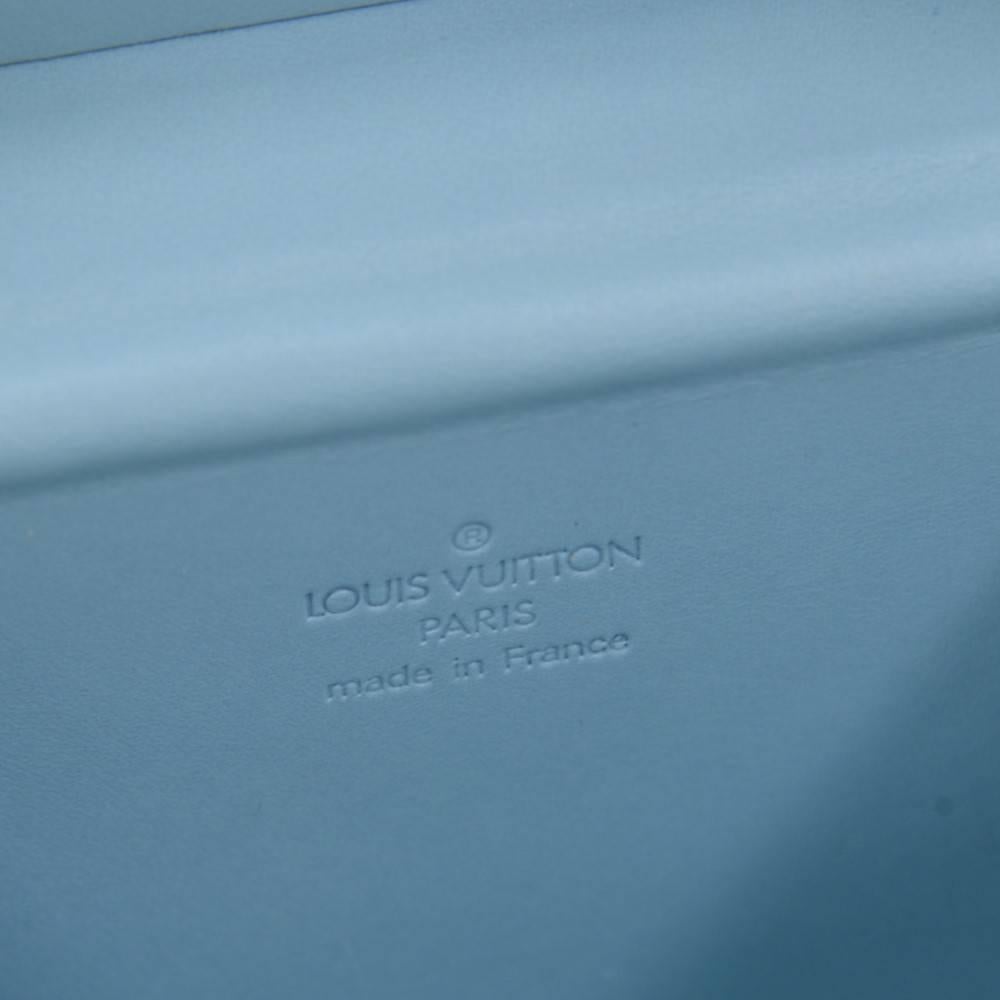 Louis Vuitton Bleeker Green Vernis Leather Cosmetic Case HandBag 3