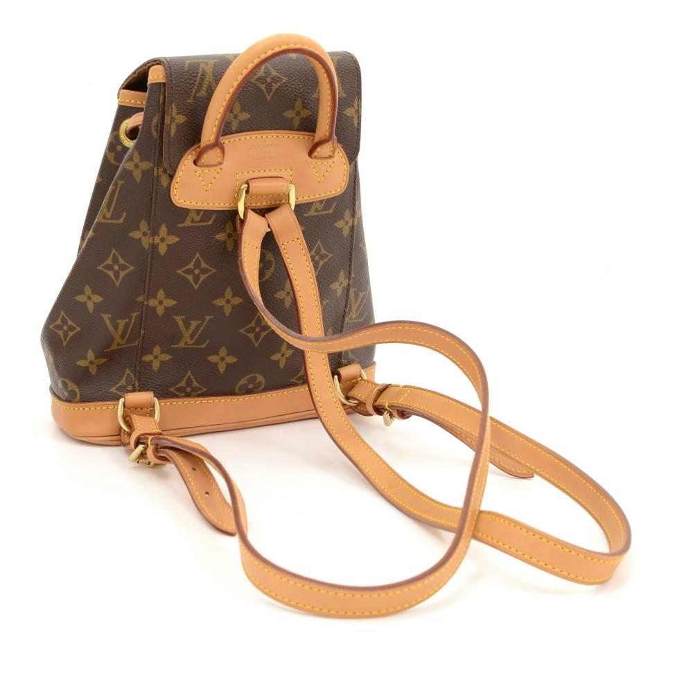 Brown Louis Vuitton Mini Montsouris Monogram Canvas Backpack Bag