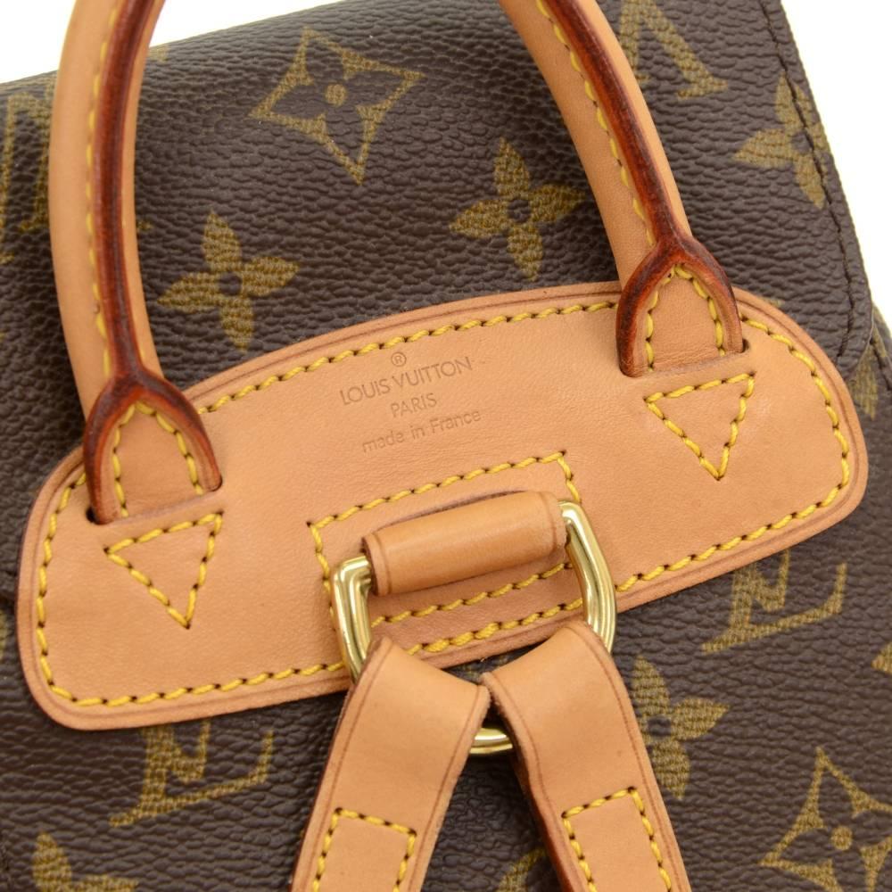 Louis Vuitton Mini Montsouris Monogram Canvas Backpack Bag 3