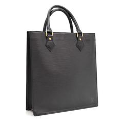 Louis Vuitton Sac Plat PM Black Epi Leather Handbag