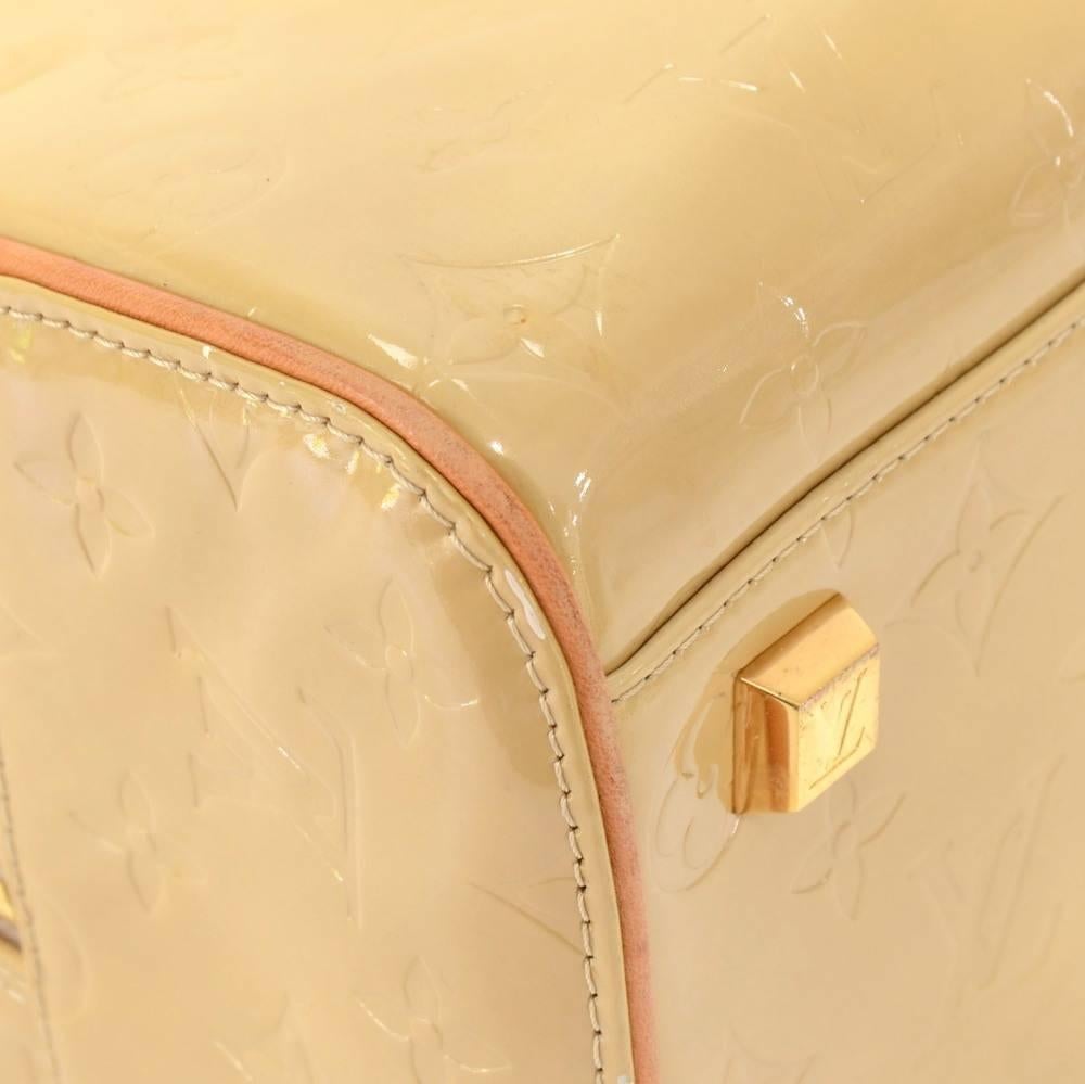 Louis Vuitton Tompkins Square Beige Vernis Hand Bag 1