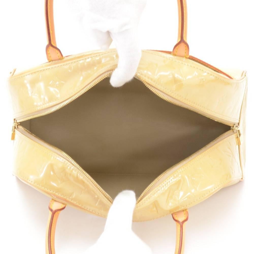 Louis Vuitton Tompkins Square Beige Vernis Hand Bag 4
