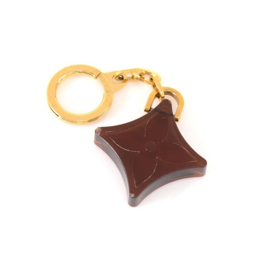 Louis Vuitton Brown Monogram Motif Plastic Key Holder In Excellent Condition In Fukuoka, Kyushu